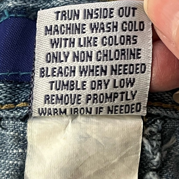 Delias Distressed embroidered Denim Skirt Size 9 Juniors Vintage - Picture 10 of 12